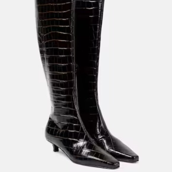 BNIB TOTEME Brown 'The Slim' Knee-High Boots - Picture 5 of 9